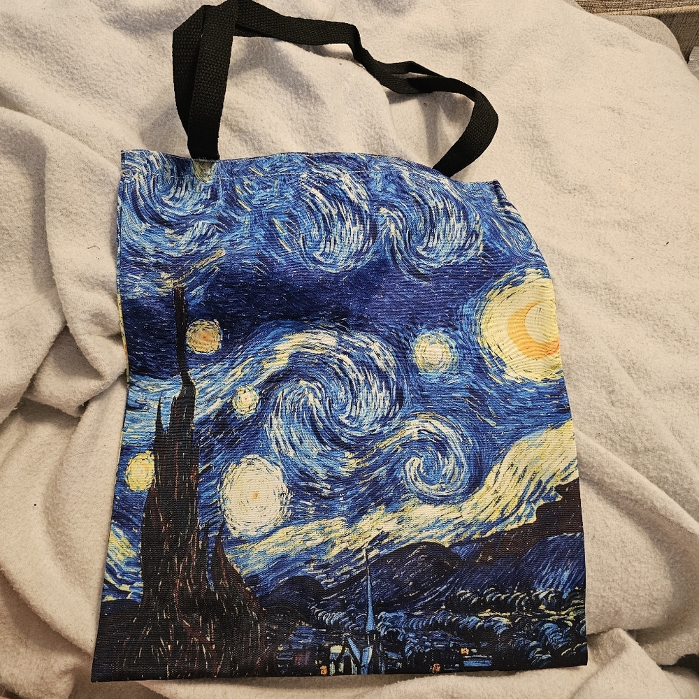 Van Gogh Starry Night Double Sided Tote Bag